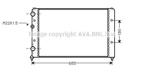 AVA QUALITY COOLING Радиатор, охлаждение двигателя STA2031